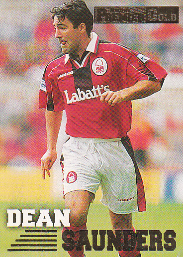 Dean Saunders Nottingham Forest 1996/97 Merlin's Premier Gold #115